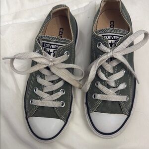 Converse Classic Olive Green Low Top Sneakers Youth Size 12